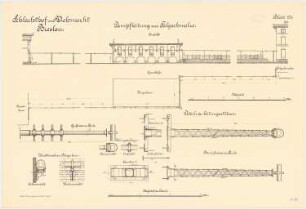 Schlachthof und Viehmarkt, Breslau Talgschmelze: Dampfleitung zur Talgschmelze: Grundriss Ansicht 1:100 Detail 1:10