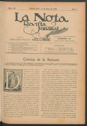 Crónica de la semana
