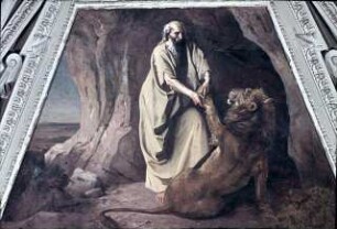 Der heilige Hieronymus befreit den Löwen vom Stachel