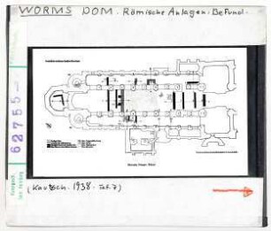 Worms: Dom, Römische Anlagen, Grabungsbefund