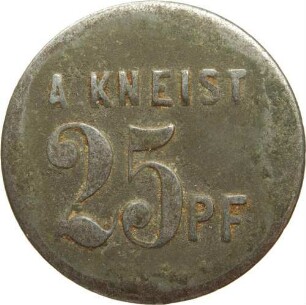 Dresden - Wertmarke für 25 Pfennige, A. Kneist