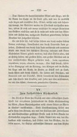 138-141 Zum katholischen Kirchenlied