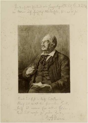 Portrait von Hermann Allmers (1821-1902)