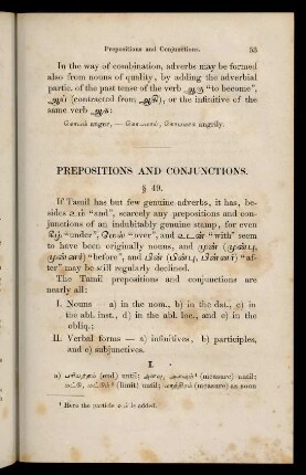 Prepositions and conjunctions (§49)