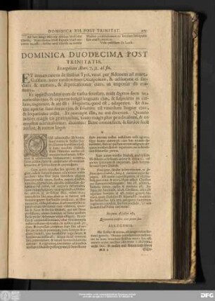 Dominica Duodecima Post Trinitatis. Evangelium Marc. 7, 31. ad fin.