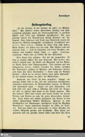 Reminiszere. Heldengedenktag