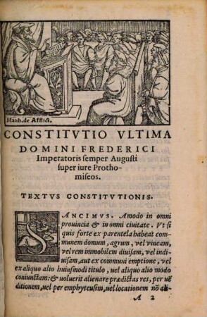 Tractatus de iure prothomiseos ... Math. de Afflictis et Baldi de Perusio