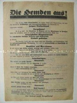 Wahlflugblatt der NSDAP zur einer Landtagswahl 1930