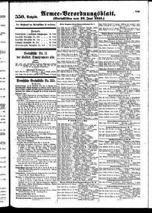 550.Ausgabe. Dienstag, 22. Juni 1915