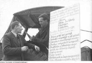Radibor, Luttowitz. Maschinenausleihstation (MAS) Luttowitz, März 1950