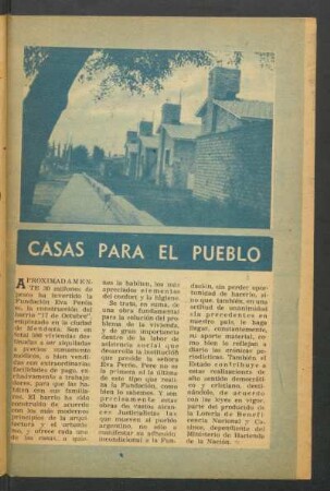 Casas para el pueblo