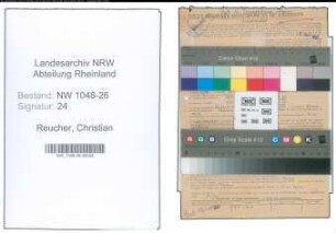 Entnazifizierung Christian Reucher , geb. 19.01.1898 (Angestellter)