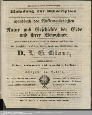 Einladung zur Subscription