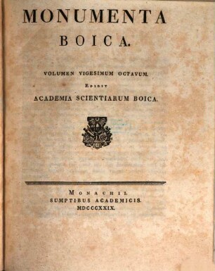Monumenta Boica. 28,1=Collectio nova 1,1, Diplomata Imperatorum authentica