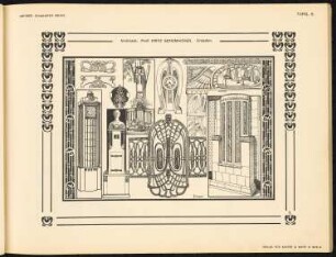 Dritte Deutsche Kunstgewerbeausstellung, Dresden: Ansichten (aus: Ornamentale Details der Modernen Architektur, hrsg v. Friedrich Meyner)