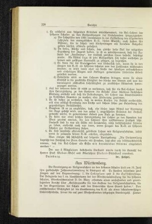 Aus Württemberg