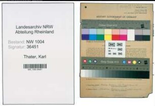 Entnazifizierung Karl Thater , geb. 19.11.1902 (Polier)