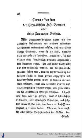 Protestation.