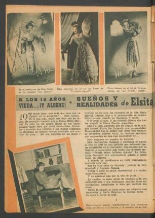 Sueños y realidades de Elsita Marval - a los 18 años viuda ... ¡y alegre!