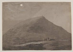 Berglandschaft bei Vollmond