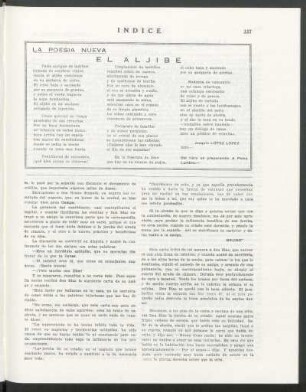 La poesía nueva - El aljibe