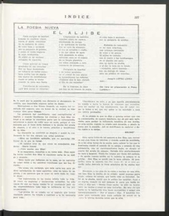 La poesía nueva - El aljibe