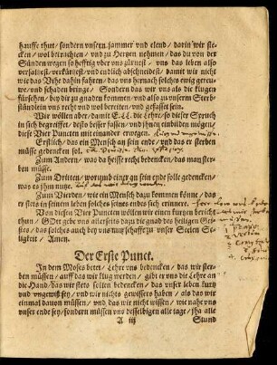 Der Erste Punct.