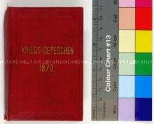 Leporellobuch mit gedruckten Kriegsdepeschen des Königlichen Polizeipräsidiums während des Deutsch-Französischen Krieges