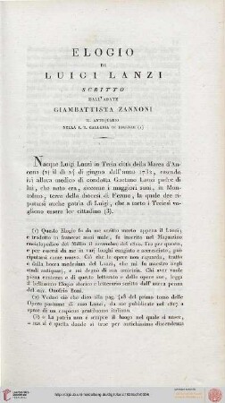 Elogio di Luigi Lanzi