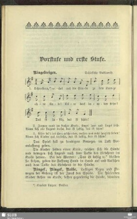 Vorstufe und erste Stufe