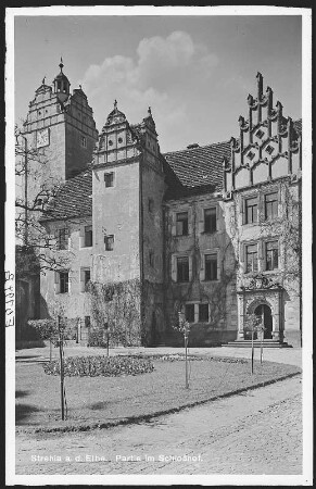 Strehla. Partie im Schlosshof
