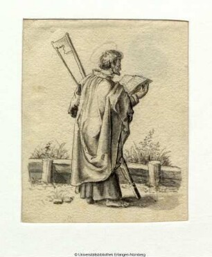 Der Heilige Jacobus d.J., nach rechts halb abgewendet stehend