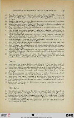 Bronze (Nr. 218-223)