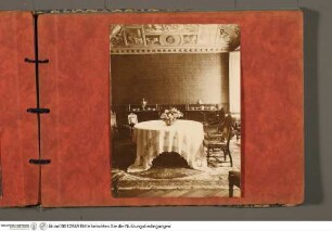 Album mit Fotografien aus dem Palazzo ZuccariAnsicht der Sala Villa Lante (Sala da pranzo) - Riccio-Album