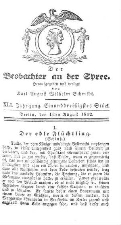 31. Stueck, 1. August 1842