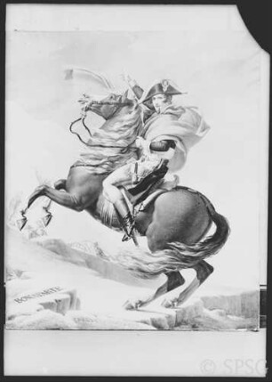David, Jacques Louis: Napoleon I. als Konsul zu Pferde am Sankt Bernhard, GK I 913.