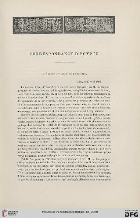 3. Pér. 14.1895: Correspondance d'Égypte : le nouveau trésor de Dahchour