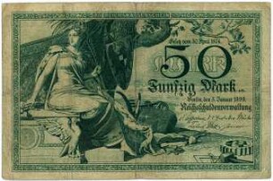 Geldschein, 50 Mark, 5.1.1899