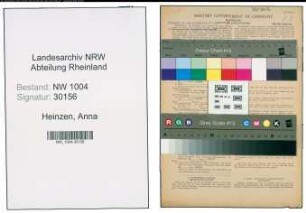 Entnazifizierung Anna Heinzen , geb. 06.10.1907 (Putzfrau)