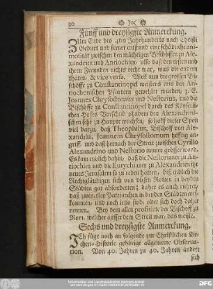 Sechs und dreysigste Anmerckung.