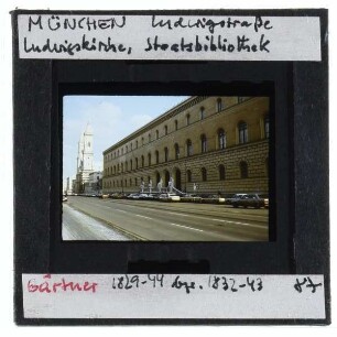 München, Bayerische Staatsbibliothek,München, Ludwigstrasse,München, St. Ludwig