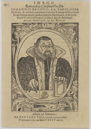 Bildnis des Iohannis Brentius