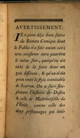 Suite Et Conclusion Du Roman Comique De Scarron