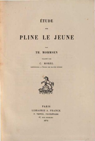 Étude sur Pline le jeune