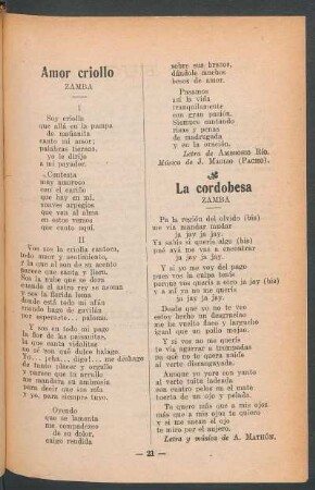 La cordobesa : Zamba
