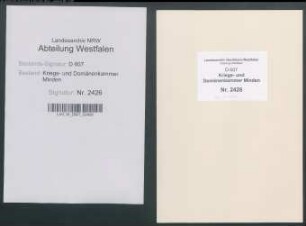 Verkauf der Dammansmühle zu Brockhagen (Amt Sparrenberg, Vogtei Brackwede)
