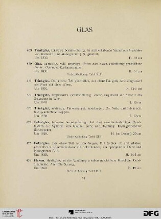 Glas (Nr. 469-544)