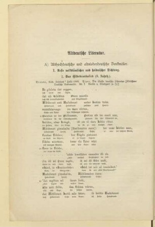 Altdeutsche Literatur