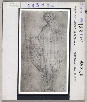 Albrecht Dürer: Mann mit Lanze oder Bogen. Bayonne, Musée Bonnat