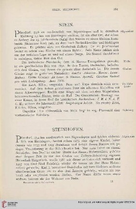 ⟦Steinhofen⟧